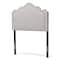 Baxton Studio Nadeen Modern Greyish Beige Twin Size Headboard 134-7248 - alternate 1